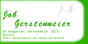 job gerstenmeier business card